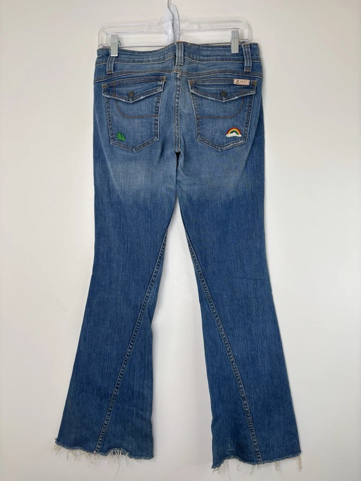 Pantalones de mezclilla Grass Los Angles The Grass Is Greener Laurel talla 29 desgastados 30x32 Foto 2 de 4