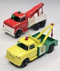 2 Matchbox Lesney BP Dodge & Esso Ford Wreck Tow Truck Vintage Original England