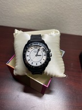 COACH 1941 WOMEN'S 41mm Black Ceramic Silicon Band WaterResistant 3ATM WHITE