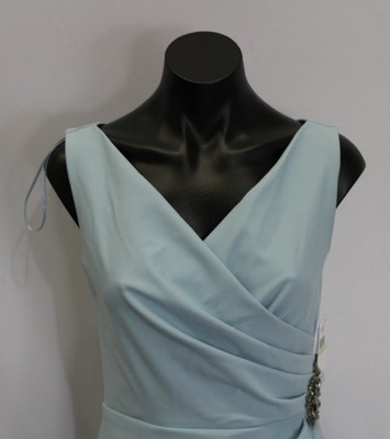 Alex Evenings Women's Bodycon Wrap Knee-length Dress CD4 Light Blue Size 4  NWT | eBay
