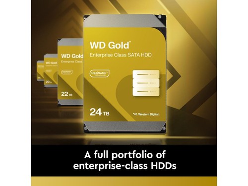 WD Gold WD203KRYZ 20TB 7200 RPM 512MB Cache SATA 6,0Gb/s 3,5" Interne Festplatte - Bild 4 von 5