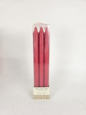 Northern Lights 12" Premium Taper Candles Fragrance-Free LongBurn 6 Pack Germany