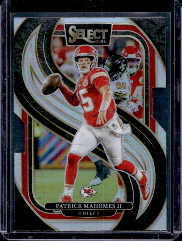 2024 Panini Select Patrick Mahomes II Premier Silver Prizm Die-Cut #120 Chiefs