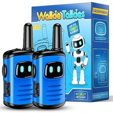 DASTION-99 TOYS KIDS 3-6: DASTION-99 MINI ROBOTS WALKIES TALKIE 2 PACK BLUE