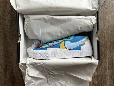KAWS x sacai x Nike Blazer Low Size 9.5 - Neptune Blue DM7901-400