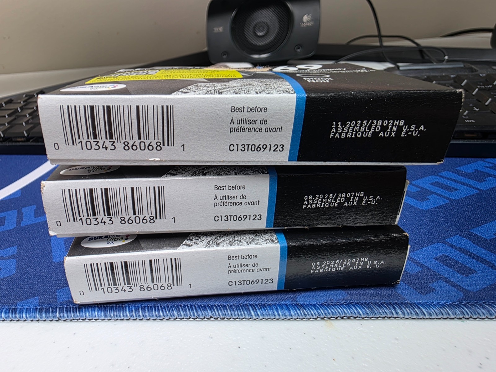 New Genuine Epson 69 Black 3PK Ink Cartridge Stylus (see dates)