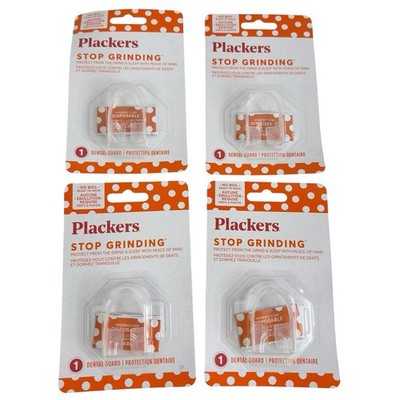 Plackers Stop Grinding Teeth Dental Night Protector Hygienic 4 Pack New
