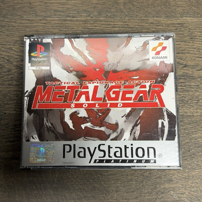 Konami Metal Gear Solid PS1 Platinum PAL (1998) USK 12 SLES-01370