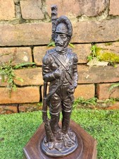  Napoleonic Bronze?  Sculpture  French Grenadier  Soldier Figurine very heavy