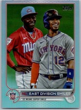 2022 Topps Rainbow Silver Foil NL East Division Smiles New York Mets/Miami