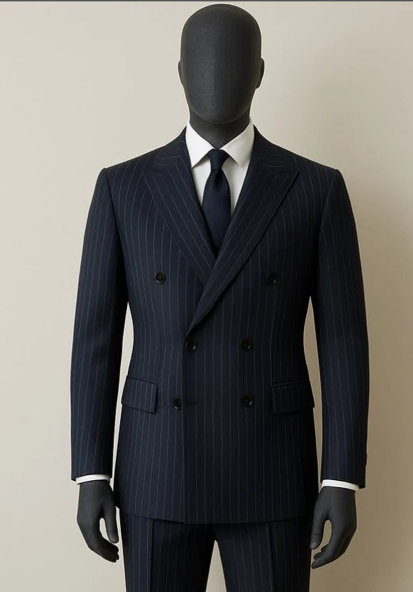 Traje de Esmoquin Oficial Formal de Negocios Negro Para Hombre Chaqueta Ropa de Trabajo 2 Piezas Foto 2 de 4