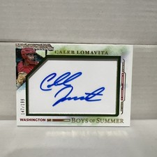 2025 Panini Boys Of Summer Patch Caleb Lomavita Jumbo Acetate Auto /199 🔥
