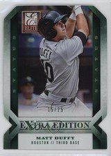 2013 Panini Elite Extra Edition Status Emerald Die-Cut 15/25 Matt Duffy #66 16hu