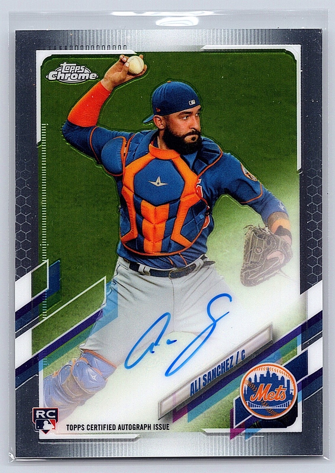 2021 Topps Chrome - Rookie Autographs Ali Sanchez #RA-ALS (AU, RC)