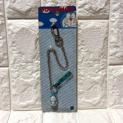Rare EPOCH Doraemon Chain Keychain  Retro, Used, Vintage Collectible, Damaged