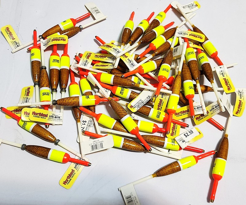 1/2" pencil Bobber BALSA slip Float NORTHLAND Fishing Tackle Reseller LOT  x 43