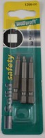 Wolfcraft Sicherheitsbits Bitsatz 3 Tlg. Solid Bits Square Plus 1-2-3