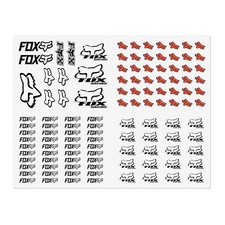 Fox Racing Old Logo - STICKER DECAL SIZE VARIETY PACK