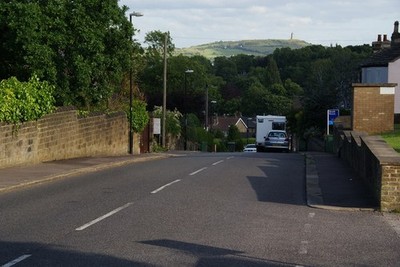 Photo A3 Birkby Lodge Road Huddersfield There is a view to Castle Hill,  c2013