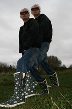 Budget Waterproof Wide Calf, Dog  Waking & Gardening Wellies (up to 50cm)