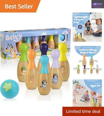 Classic Mini Bowling Set für Kinder - Bluey Kegelspiel, Indoor & Outdoor Spaß