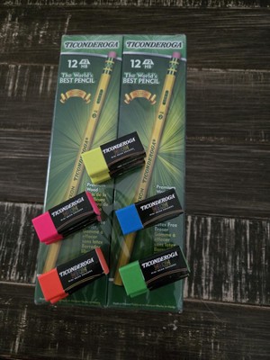 Ticonderoga Pencils And Erasers Bundle