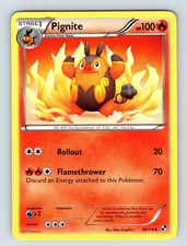 Pignite 18/114 Black & White Rare LP Pokemon TCG