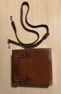 WWII German Red Cross Medical Depot Bag with strap and dressing wrapper