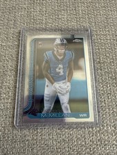 2025 Topps Chrome Football #326 Tetairoa McMillan Rookie RC Panthers ROY