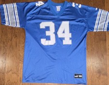 VTG Detroit Lions NFL Football Jersey James Stewart #34 XL Honolulu Blue PUMA OG