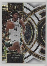 2023-24 Panini Select Premier Level White Sparkle Prizm Cameron Thomas #195 0w77