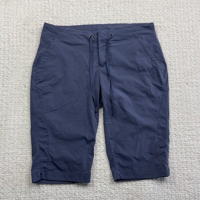 Columbia Shorts Women 6 navy Blue Anytime Outdoor Water-Repellent 13 Nylon Blend