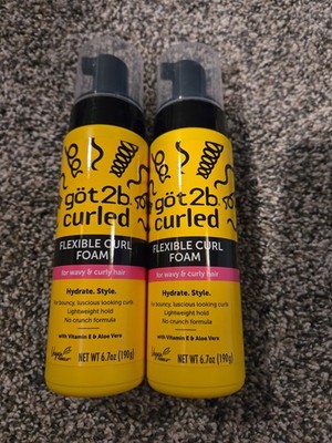 New Lot of 2 Got2B Flexible Curl Foam 6.7oz.