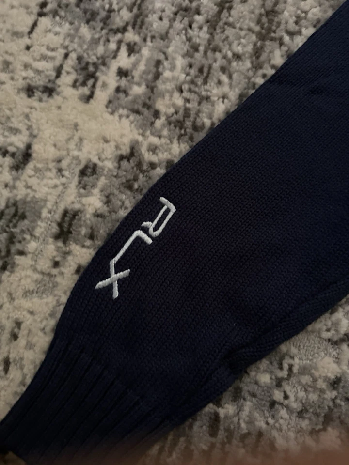 Polo Ralph Lauren azul malha polo urso de golfe médio em estoque com etiquetas RARO - Imagem 3 de 3