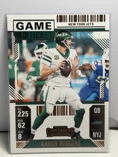2024 Panini Contenders #78 Aaron Rodgers Game Ticket Bronze Jets