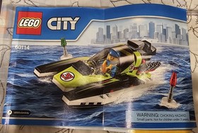 LEGO CITY Race Boat 60114 99-100% Complete