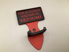 The Walking Dead Lucille Bat Baseball Holder Vertical Wall Mount Hanger Display
