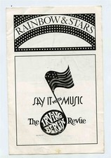 Say It With Music Program The Irving Berlin Revue Kaye Ballard New York