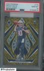 2024 Panini Phoenix Gold Lazer #179 Drake Maye Patriots RC Rookie 5/10 PSA 10