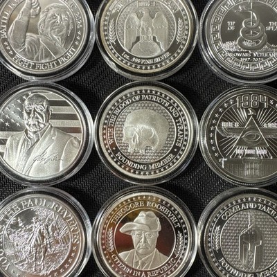 Infowars Alex Jones 1 Oz Silver Coins .999 (Full Set) - Limited