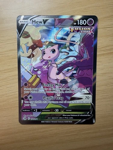 Pokémon Mew v Holo Alternative Art Ultra Rare TCG Fusion Strike Card 251/264