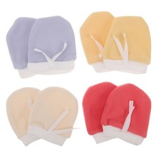 4 Pcs Baby Warm Gloves Newborn Mittens for Kids Cold Fleece