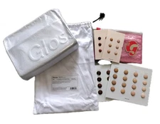 Limited Edition GLOSSIER Holiday 2024 Chrome Beauty Bag SOLD OUT +Winter Sticker