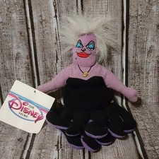 VTG 90s Disney Exclusive The Little Mermaid Ursula 5.5" Mini Bean Bag Plush Tag