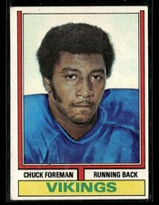 1974 Topps #113 Chuck Foreman Rookie Card Minnesota Vikings. rookie card picture