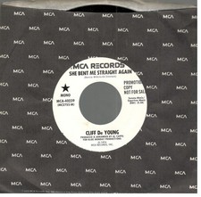 Cliff De Young    Promo 45    "She Bent Me Straight Again/Mono Version"    NEW