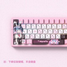 Rabbit Hole Hatsune Miku Anime 129pcs PBT Keycaps Set For Mechanical Keyboard V5
