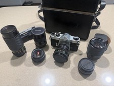 Asahi Pentax Spotmatic SP Film Camera + 6 Len...