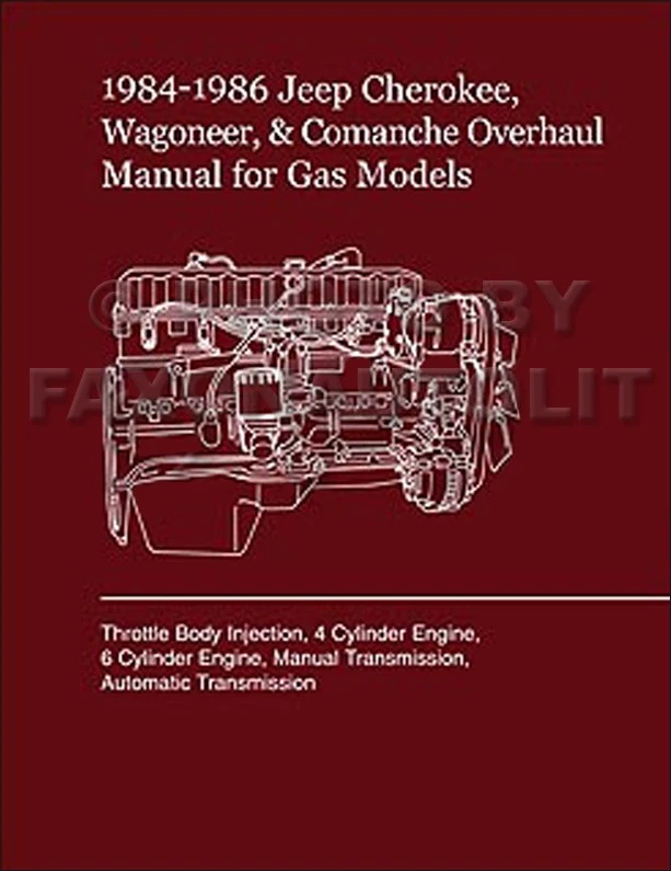 1986 Jeep Comanche Reconstrucción Manual Gas Motor Transmisión Fi Reformar Shop - Imagen 1 de 1