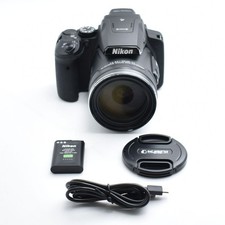 Nikon COOLPIX P900 fotocamera digitale compatta nera testata funzionante venditore Giappone
